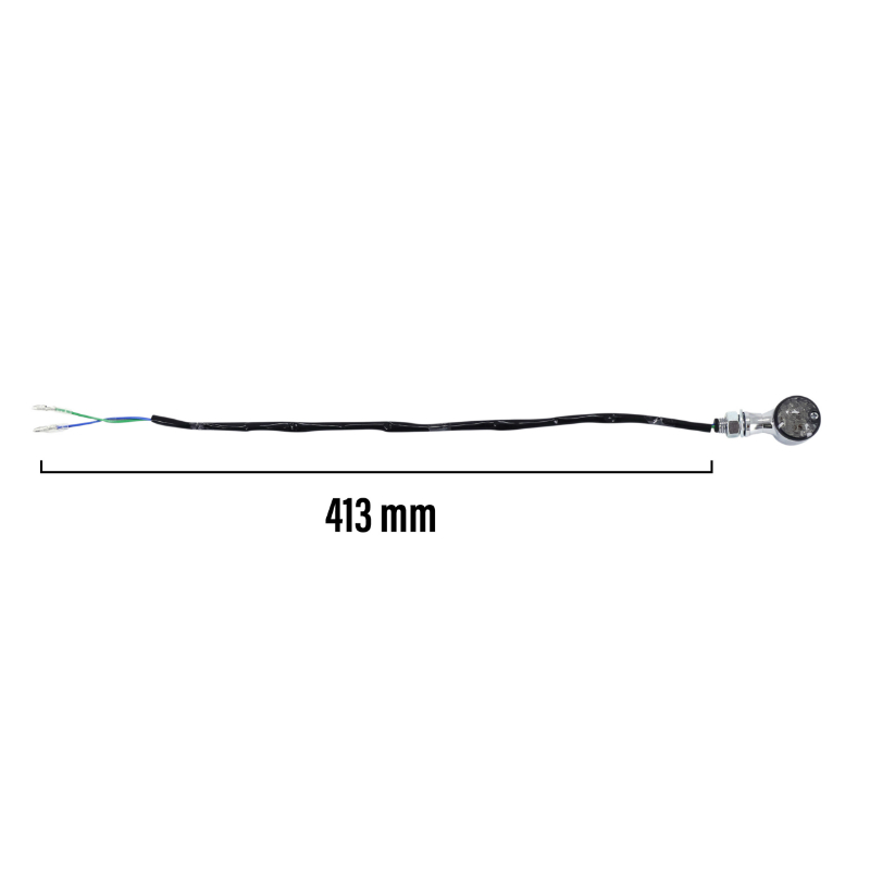Clignotant moto Taac FR16 7 leds fume-chrome alu (M10 - long 42MM - h 27MM) (paire) qualite premium -homologue ece - vue 3