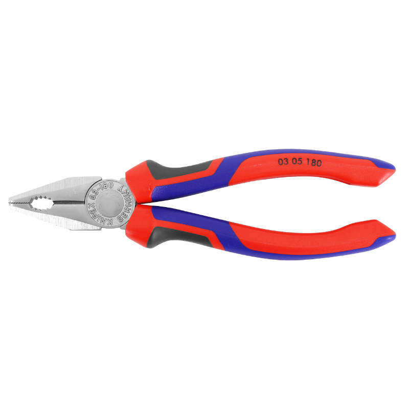 Pince universelle pro Knipex 180 mm chrome poignée ergonomique (03 05 180) - vue 2