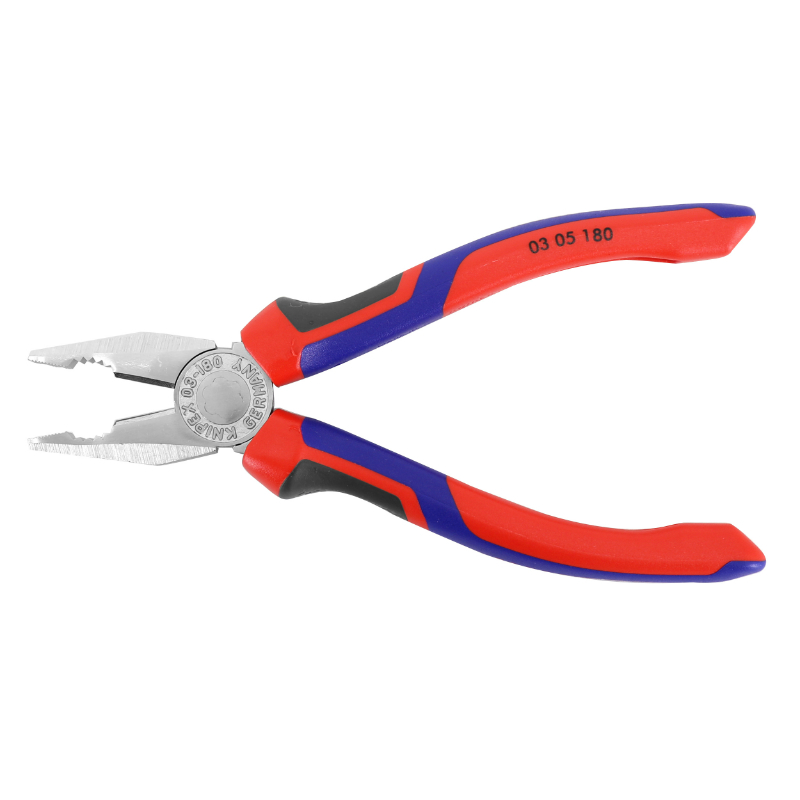 Pince universelle pro Knipex 180 mm chrome poignée ergonomique (03 05 180) - vue 4