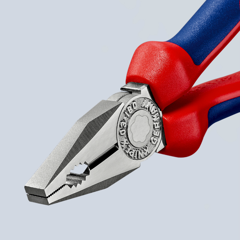 Pince universelle pro Knipex 180 mm chrome poignée ergonomique (03 05 180) - vue 8
