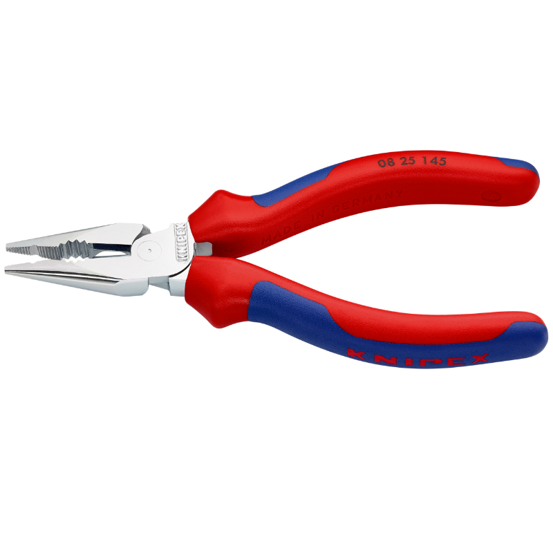 Pince universelle demi-ronde Knipex 145 mm chrome poignée ergonomique 08 25 145 - vue 2
