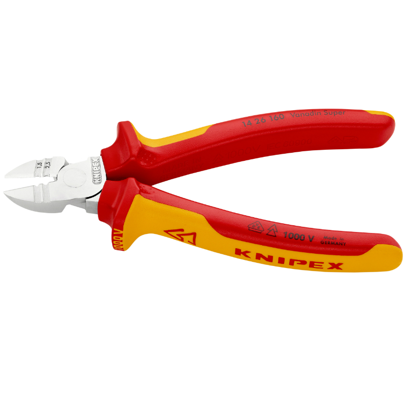 Pince à dénuder coupante Knipex compact 160 mm poignée isolée certifiée VDE - vue 2