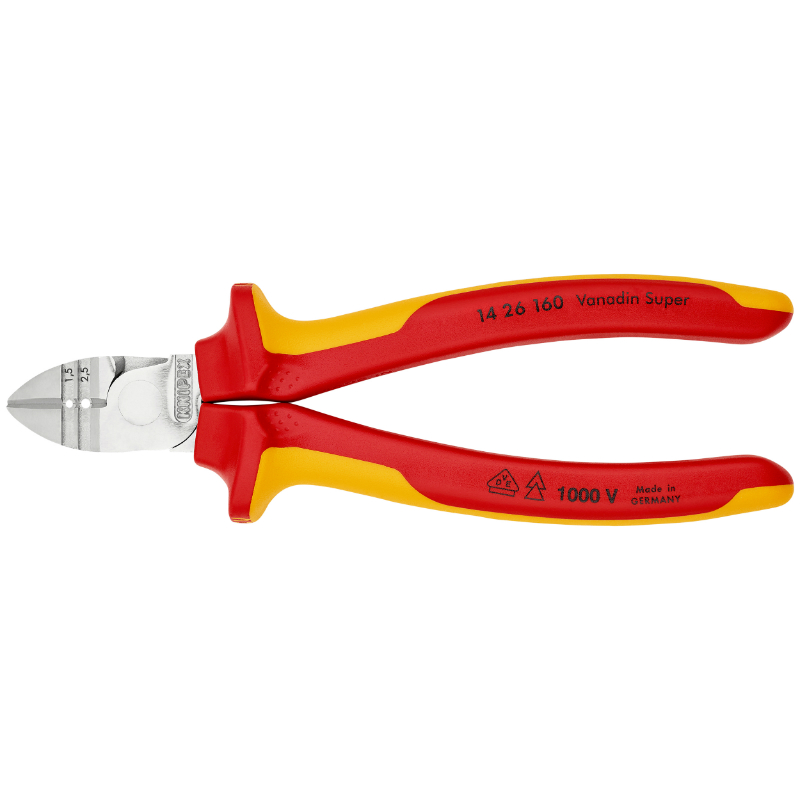 Pince à dénuder coupante Knipex compact 160 mm poignée isolée certifiée VDE - vue 3