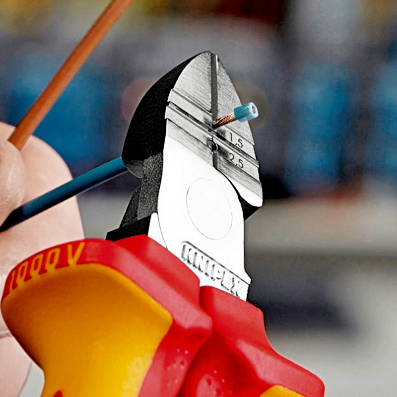 Pince à dénuder coupante Knipex compact 160 mm poignée isolée certifiée VDE - vue 4