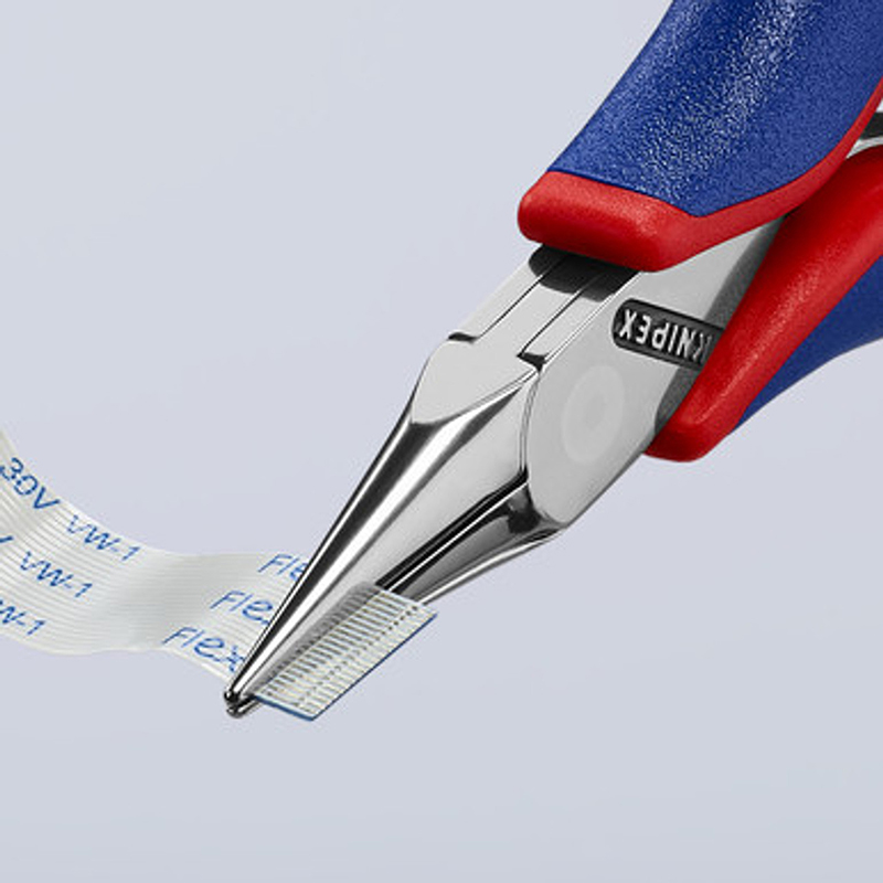 Pince à bec plat pro Knipex 115 mm chrome avec poignée ergonomique - vue 3
