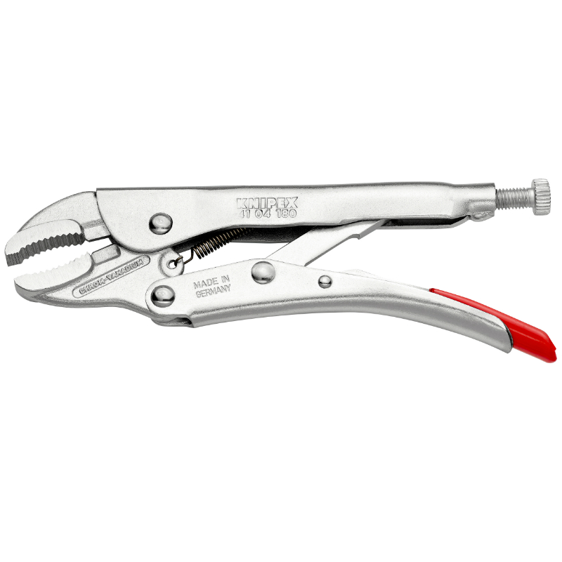 Pince à étau universelle Pro Knipex 180 mm zinguée avec vis de réglage (41 04 180) - vue 2