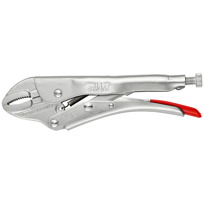 Pince à étau universelle Pro Knipex 180 mm zinguée avec vis de réglage (41 04 180) - vue 3