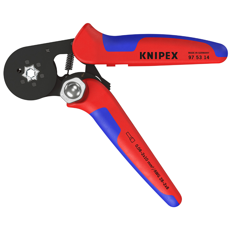 Pince à sertir Pro Knipex auto-ajustable pour embout de câble 180 mm avec poignée ergonomique (97 53 14) - vue 4
