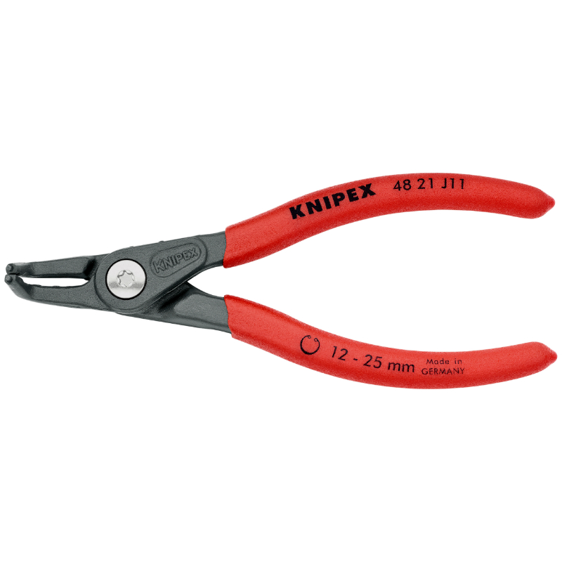 Pince a circlips interieur pro Knipex 130MM diam circlips 12 a 25MM gris antirouille pointe 1,3MM (coudee) (48 21 J11) -made in germany - vue 3