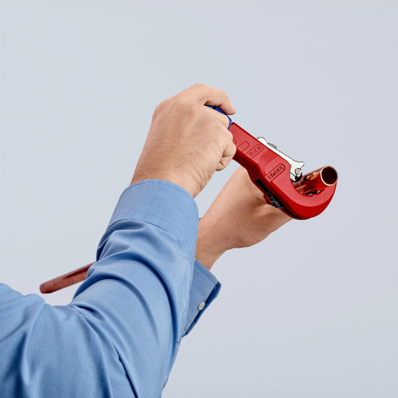 Outil coupe tube acier-cuivre pro Knipex tubix 180MM coupe de 6 a 35 MM epaisseur jusqu'a 2MM (90 31 02 BK) -made in germany - vue 6