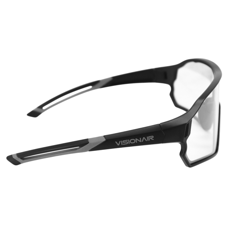 Lunettes vélo adulte Sélection P2R Visionair monture noire verres photochromiques catégorie 0-3 - vue 4