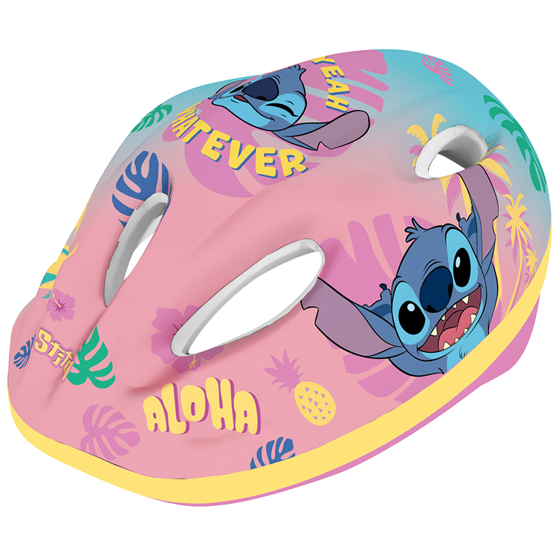 Casque vélo enfant Disney Stitch rose taille 52-56 - vue 4