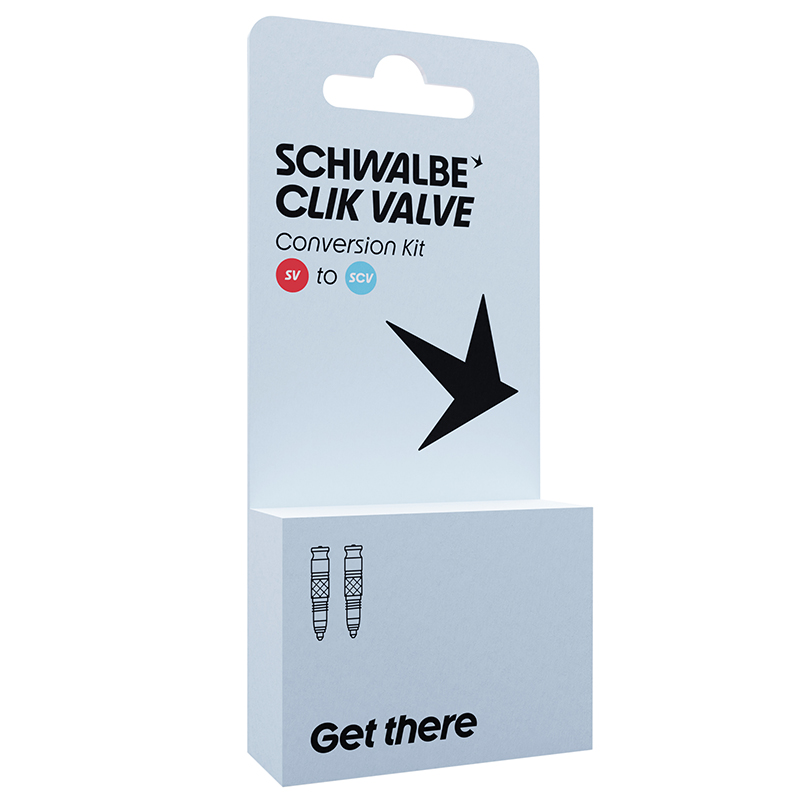 Adaptateur valve Presta vers Schwalbe Click Valve paire - vue 2
