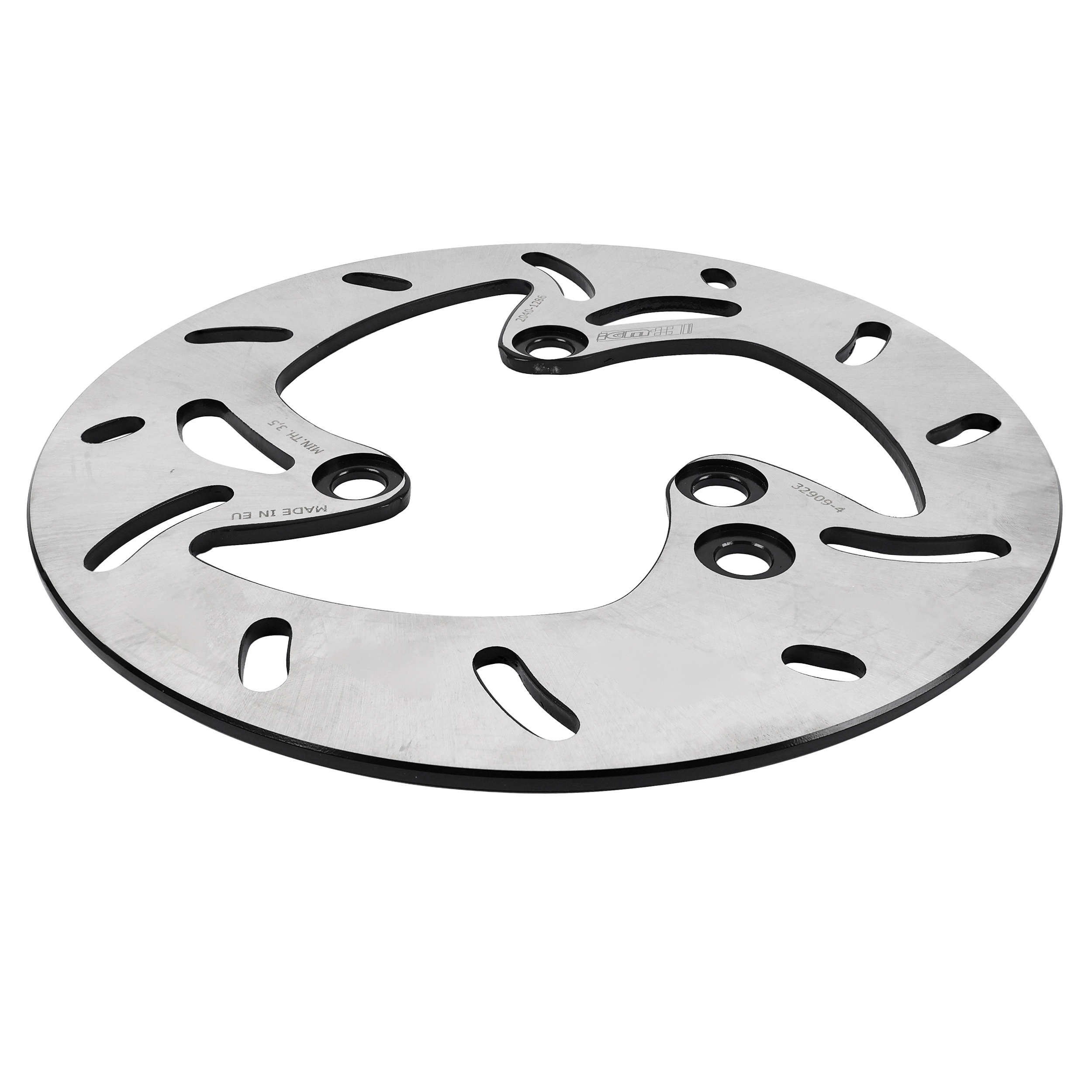 Disque de frein adaptable derbi 50 senda x-race av, x-treme 2000+ av-peugeot 50 XP6 2008+av-mbk 50 x limit 2004+ av-yamaha 50 DTR 2003+ av (ext 240MM, int 108MM, 6 trous) -Igm - vue 3