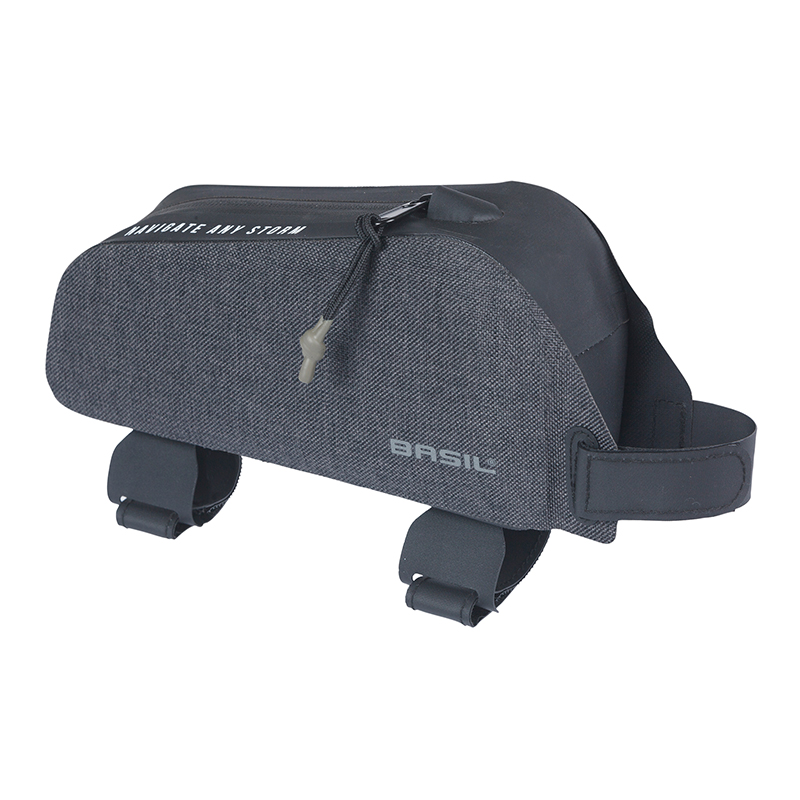 Sacoche de cadre vélo Basil Navigator Storm noir fixation velcro 0.8L
