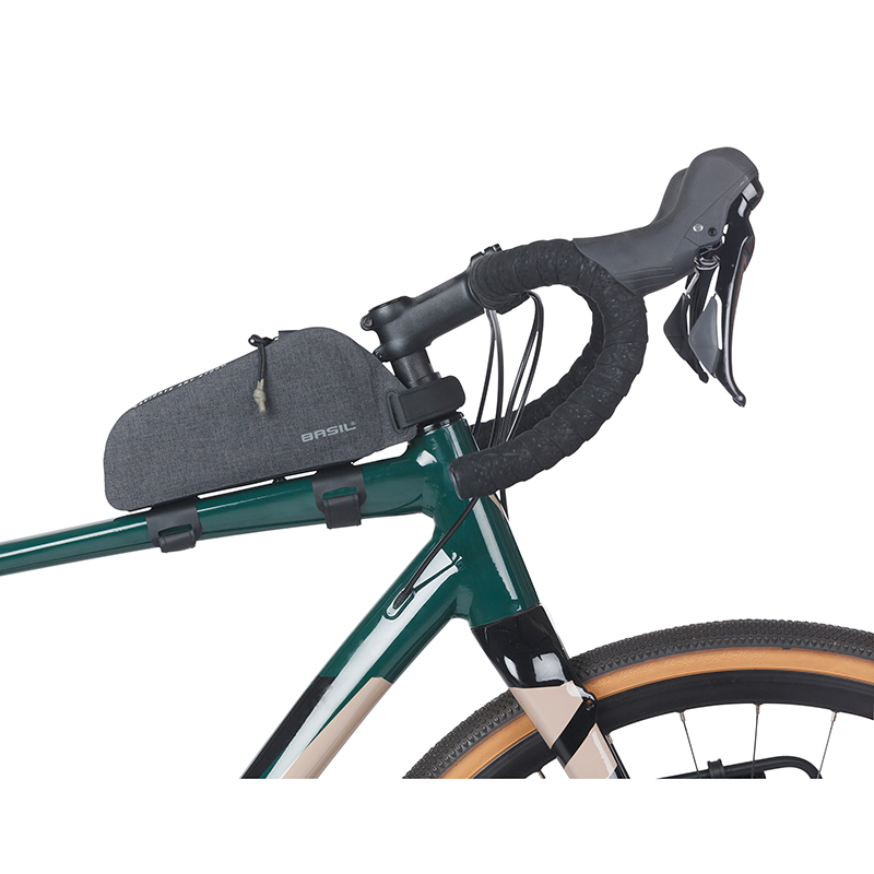 Sacoche de cadre vélo Basil Navigator Storm noir fixation velcro 0.8L - vue 5
