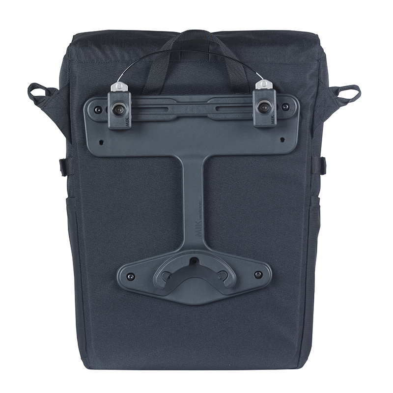 Sacoche arrière vélo latérale Basil Move Commuter noir 15L fixation Mik Studs - vue 4