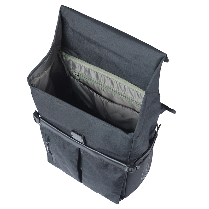 Sacoche arrière vélo latérale Basil Move Commuter noir 15L fixation Mik Studs - vue 5