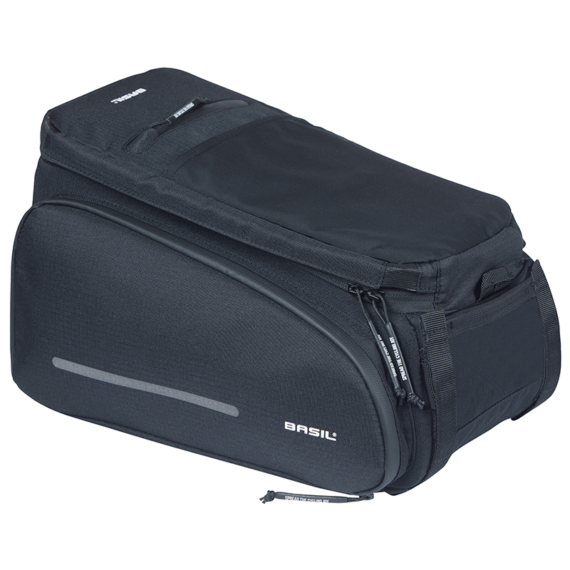 Sacoche arrière vélo Basil Move noir 10-26L fixation MIK (24x33x15cm) - vue 3