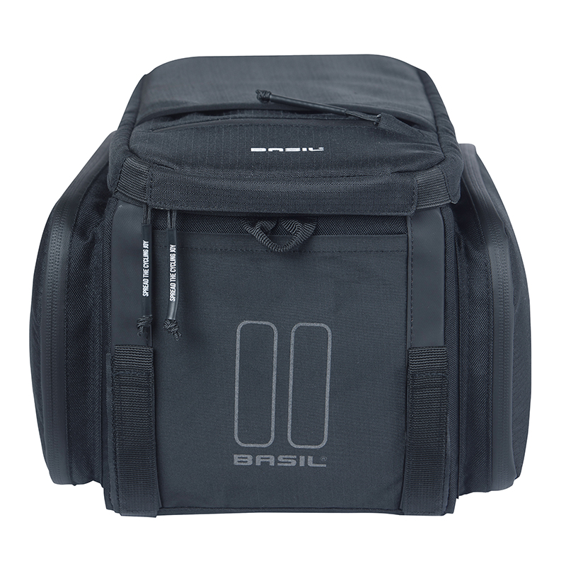 Sacoche arrière vélo Basil Move noir 10-26L fixation MIK (24x33x15cm) - vue 7