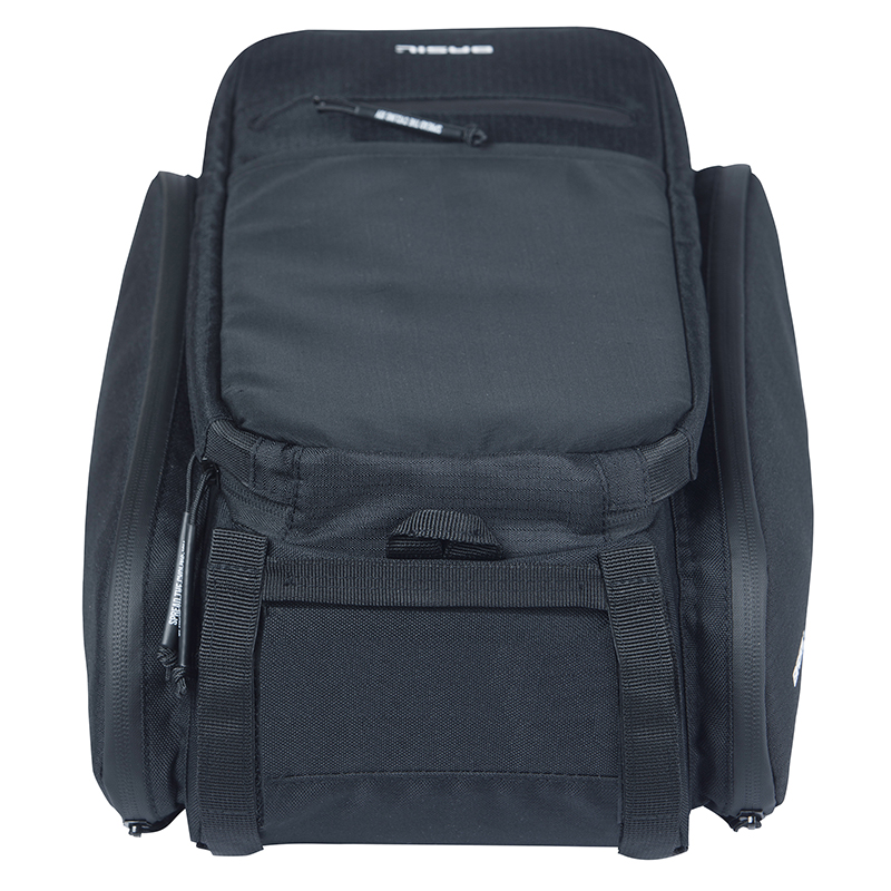 Sacoche arrière vélo Basil Move noir 10-26L fixation MIK (24x33x15cm) - vue 8