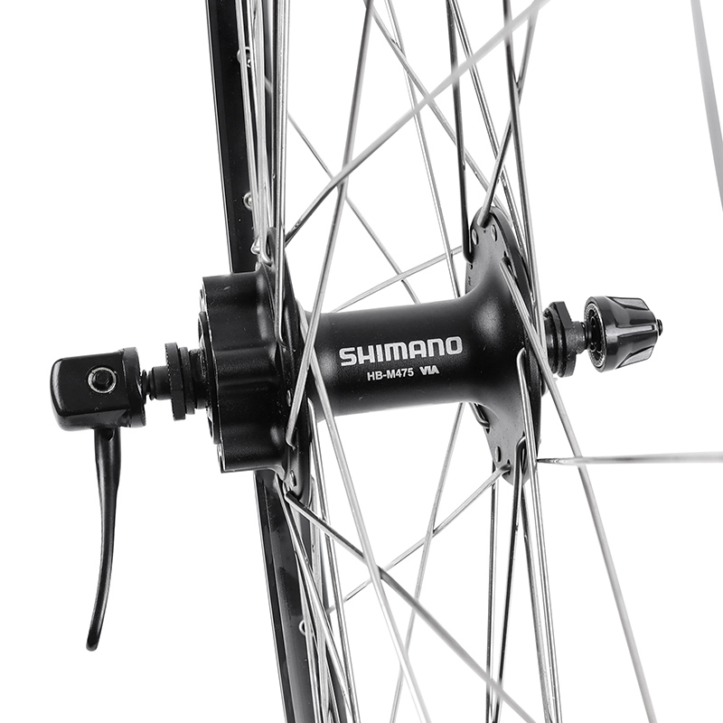Roue VTC disque 28" avant 700 x 35 M260 Shimano M475 6 trous noir renforcé Velox - vue 3