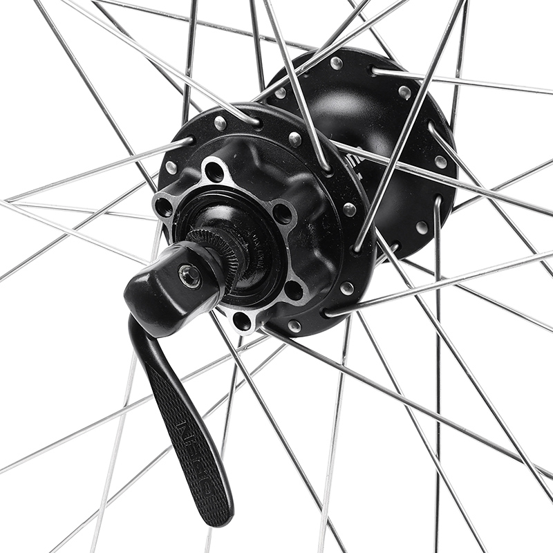 Roue VTC disque 28" avant 700 x 35 M260 Shimano M475 6 trous noir renforcé Velox - vue 4