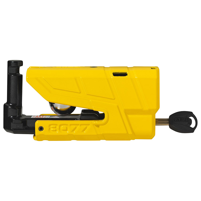 Antivol bloque disque Abus Granit 8077 Detecto Xplus avec alarme sonore 100 dB diamètre 19 mm jaune - vue 2