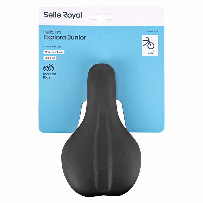 Selle Royal explora junior small 16"-20" gel visible noir 210X130MM 248G - vue 6
