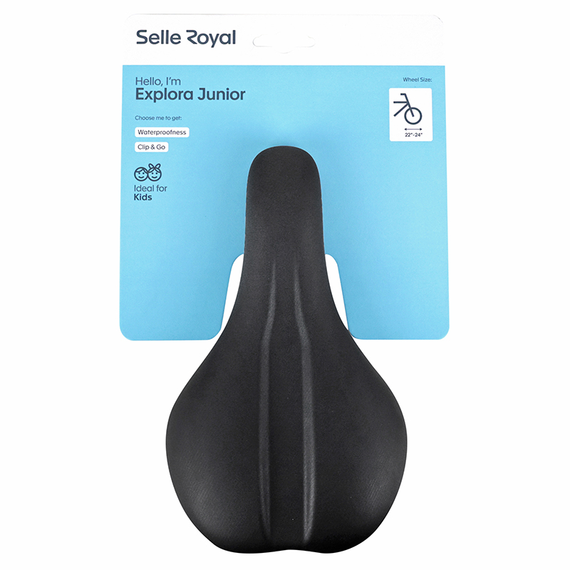 Selle Royal explora junior large 22"-24" gel visible noir 245X150MM 325G - vue 6