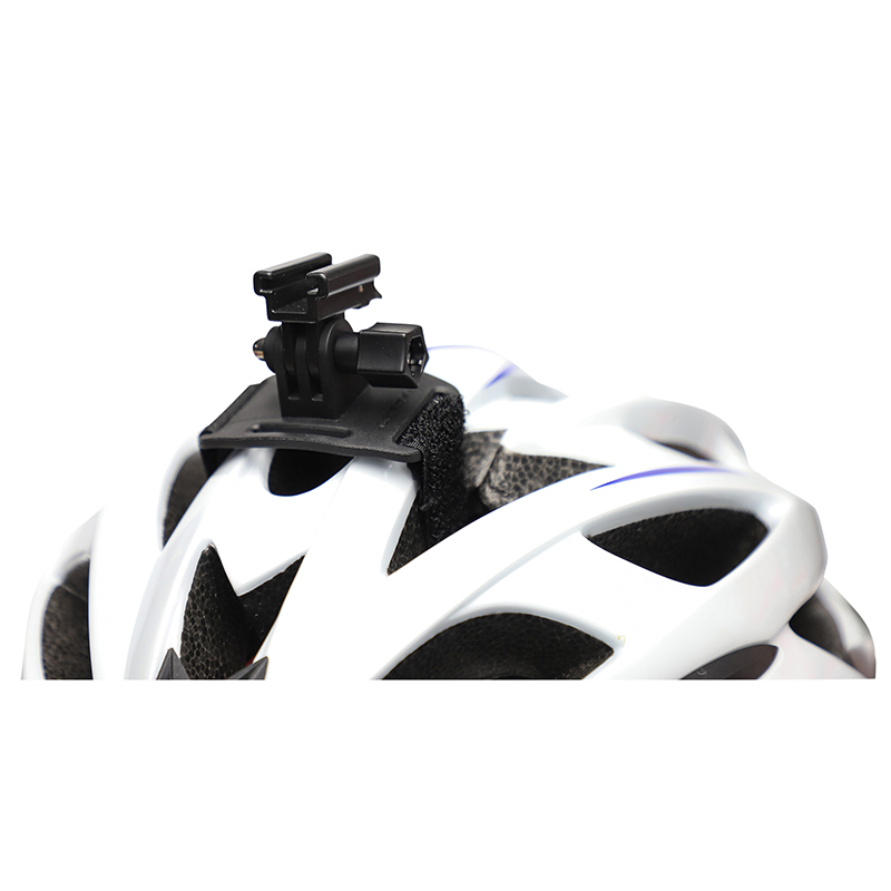 Support d'éclairage vélo Zefal noir pour casque compatible GoPro - vue 2