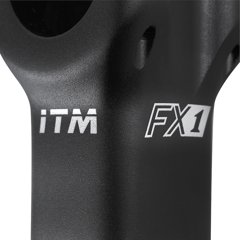 Potence ITM FX1 route-VTT noir 31,8 angle 0° L90MM passage câble interne - vue 4