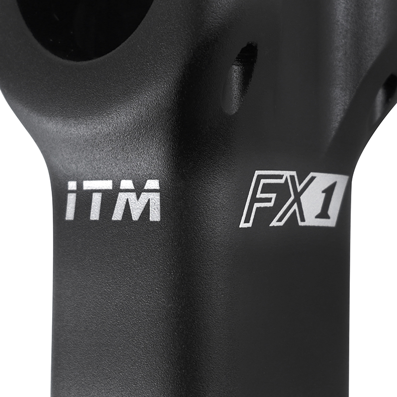 Potence ITM FX1 route-VTT noir 31,8 angle 0° L100 mm passage câble interne - vue 4