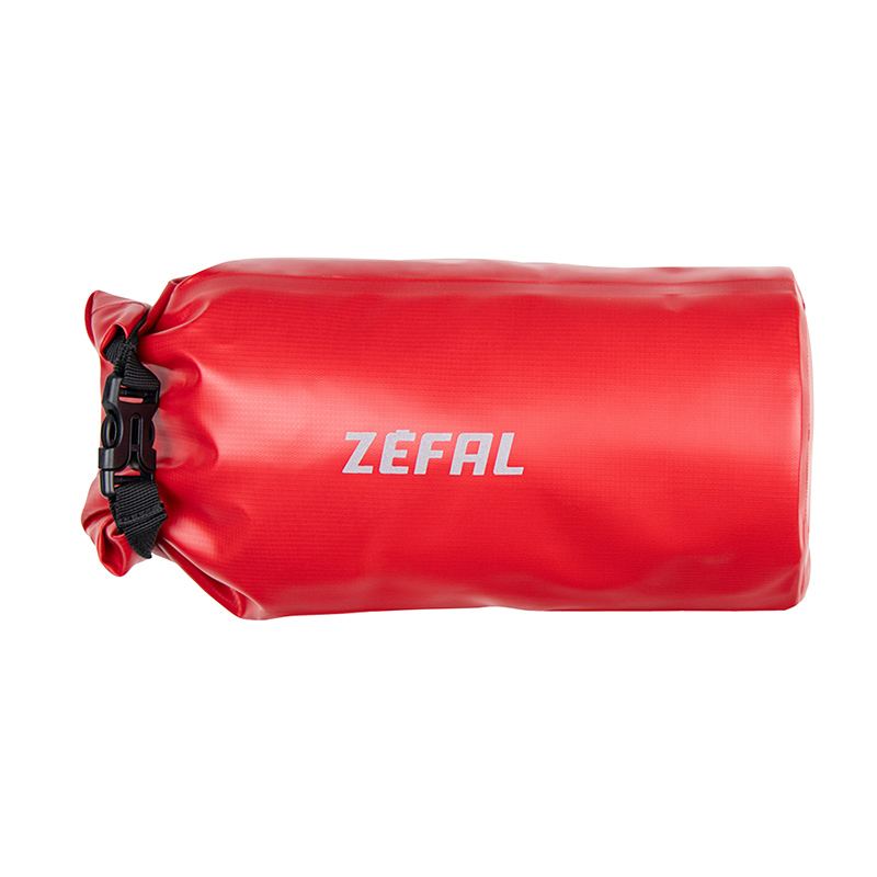 Sacoche de cintre-guidon velo Zefal z adventure F5 rouge etanche fixation auto-agrippantes - clips (l 150 x l 380 x h 150MM - 5LITRES) charge maxi 4KGS - vue 2