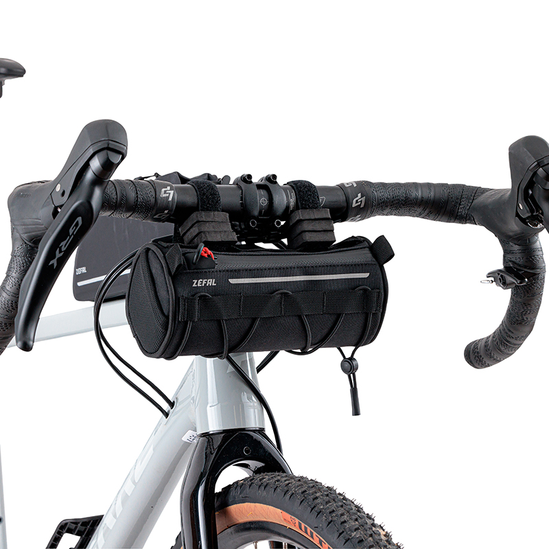 Sacoche de cintre-guidon velo Zefal z adventure F1 noir etanche fixation auto-agrippantes - clips (l 200 x l 90 x h 90MM - 1.2LITRES) charge maxi 2KGS - vue 8