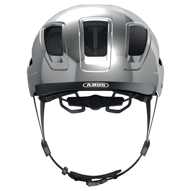 Casque vélo adulte Abus Hyban 2.0 Chrome éclairage intégré taille L (56-61 cm) - vue 2