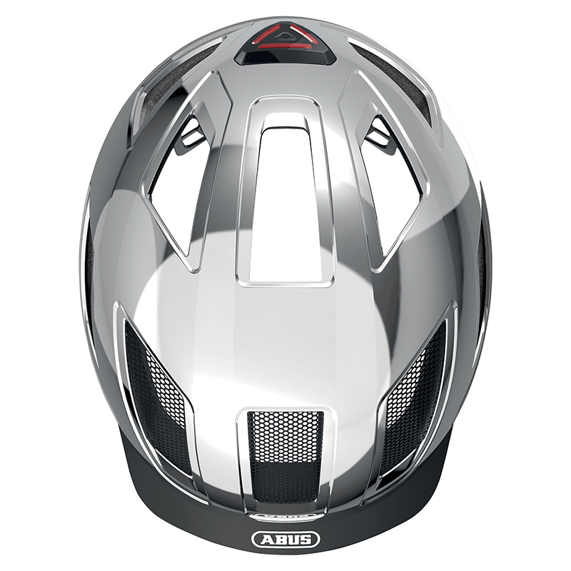 Casque vélo adulte Abus Hyban 2.0 Chrome éclairage intégré taille L (56-61 cm) - vue 4