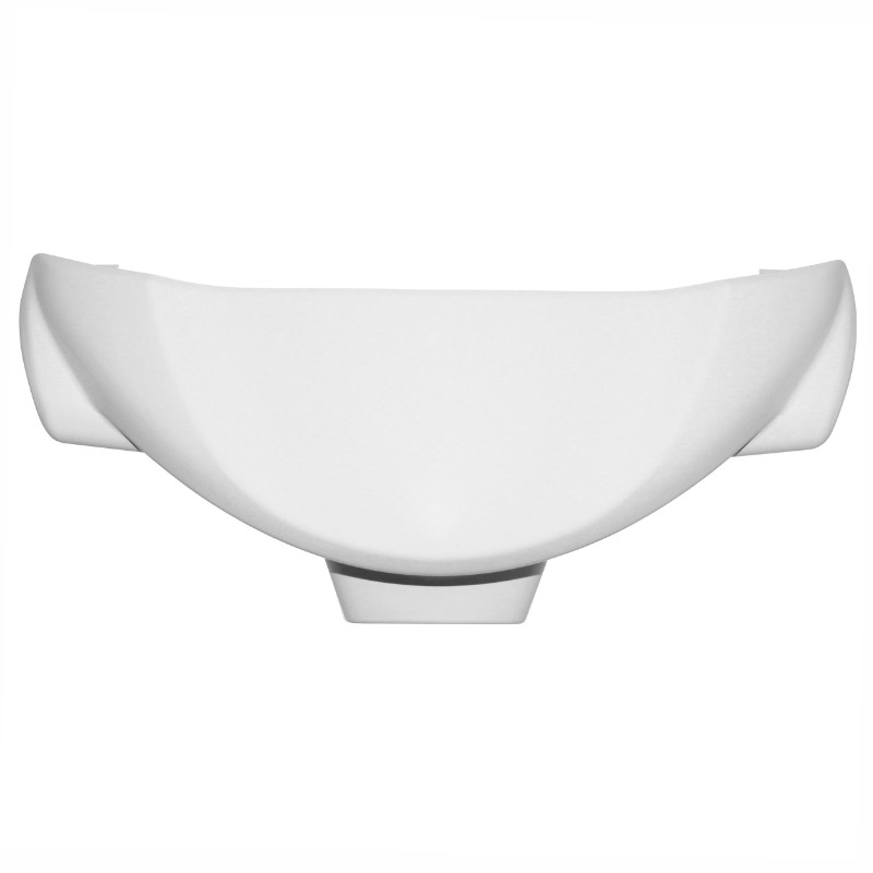 Carénage cubre-guidon adaptable MBK 50 Ovetto 2002-2007 et Yamaha 50 Neos 2002-2007 avec compteur aiguille blanc brillant P2R - vue 2