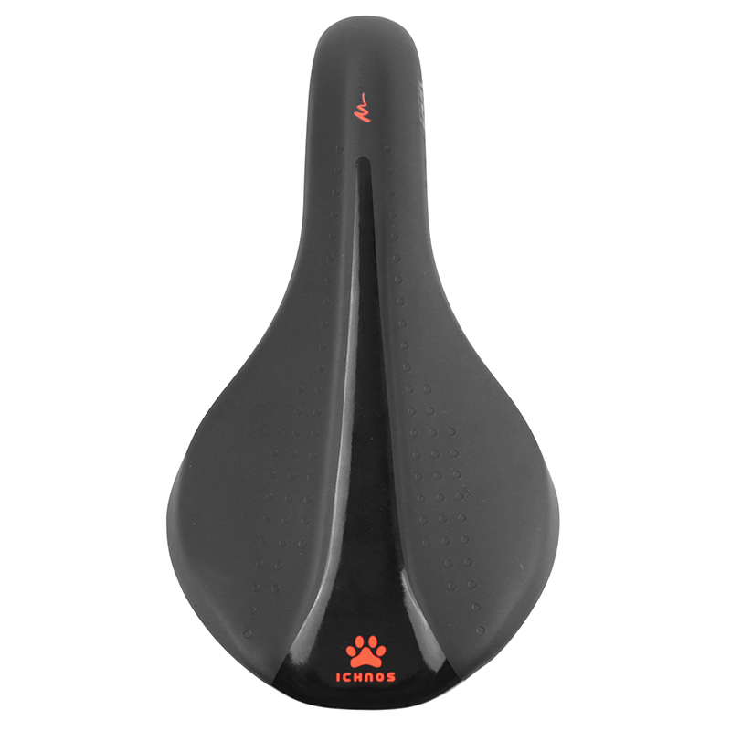 Selle Newton Junior Ichnos Racing noir décor rouge 256x140 mm rail acier - vue 2