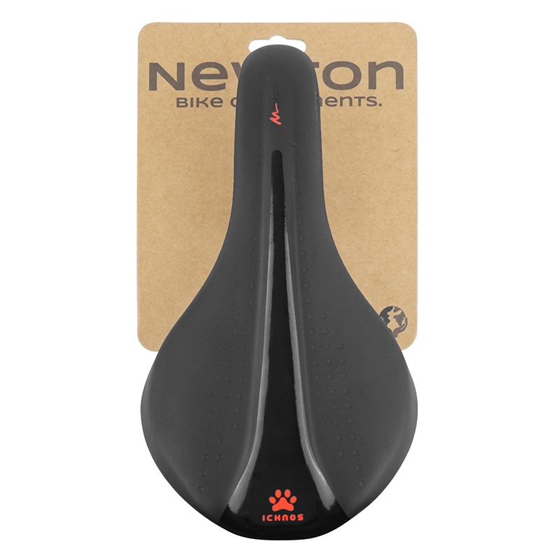 Selle Newton Junior Ichnos Racing noir décor rouge 256x140 mm rail acier - vue 6