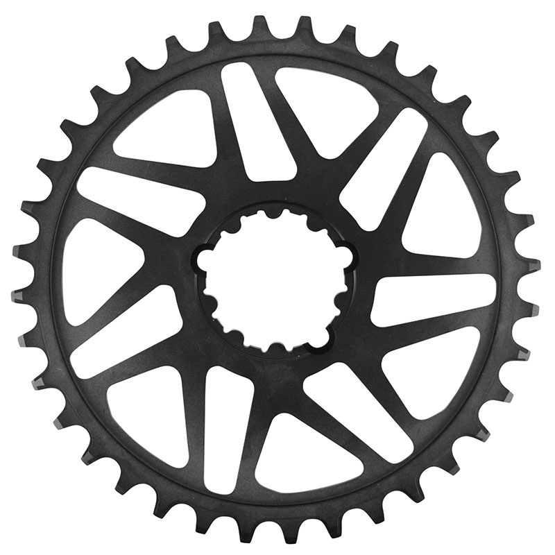 Plateau VTT direct mount pour sram sx-nx-gx Stronglight mono alu noir 36DTS - deport 3MM 12V. - vue 2