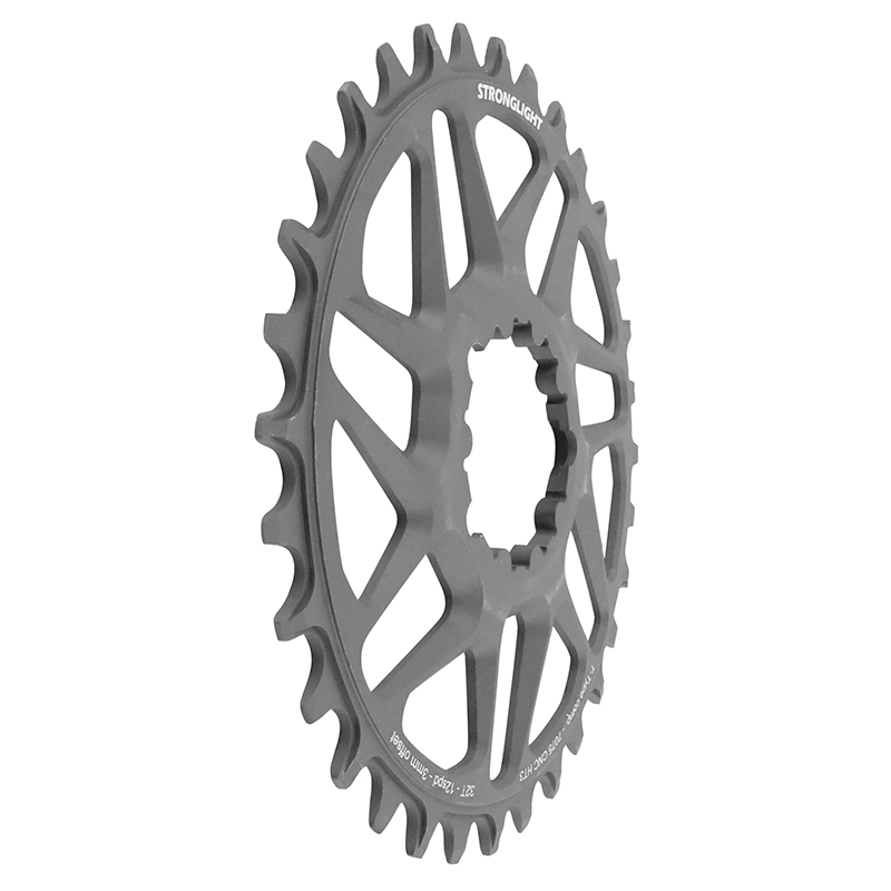 Plateau VTT direct mount pour sram X01-XX1 Stronglight mono alu noir 32DTS - deport 3MM 12V. - vue 3