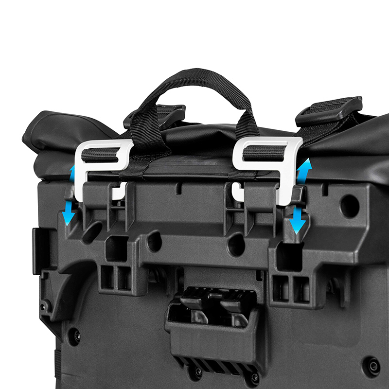 Sacoche cavaliere laterale Shad TR30 terra 30L noir etanche double locking system (fixation 3P et 4P system vendu separement) (X0TR30) (paire) - vue 2
