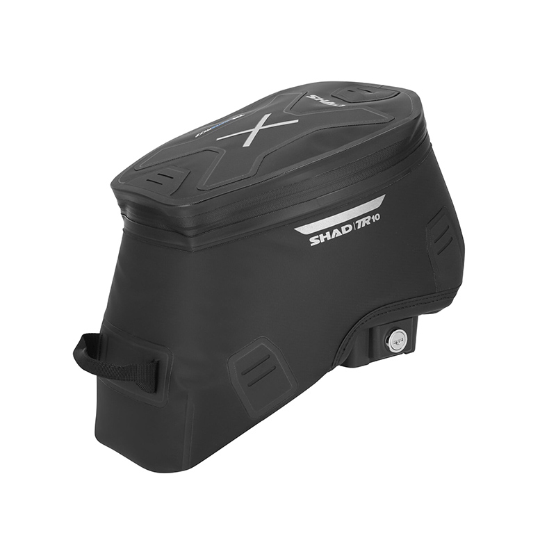 Sacoche de reservoir moto Shad terra TR10CL capacite 7L noir etanche pour fixation click system verrouillage a cle (X0TR10CL)