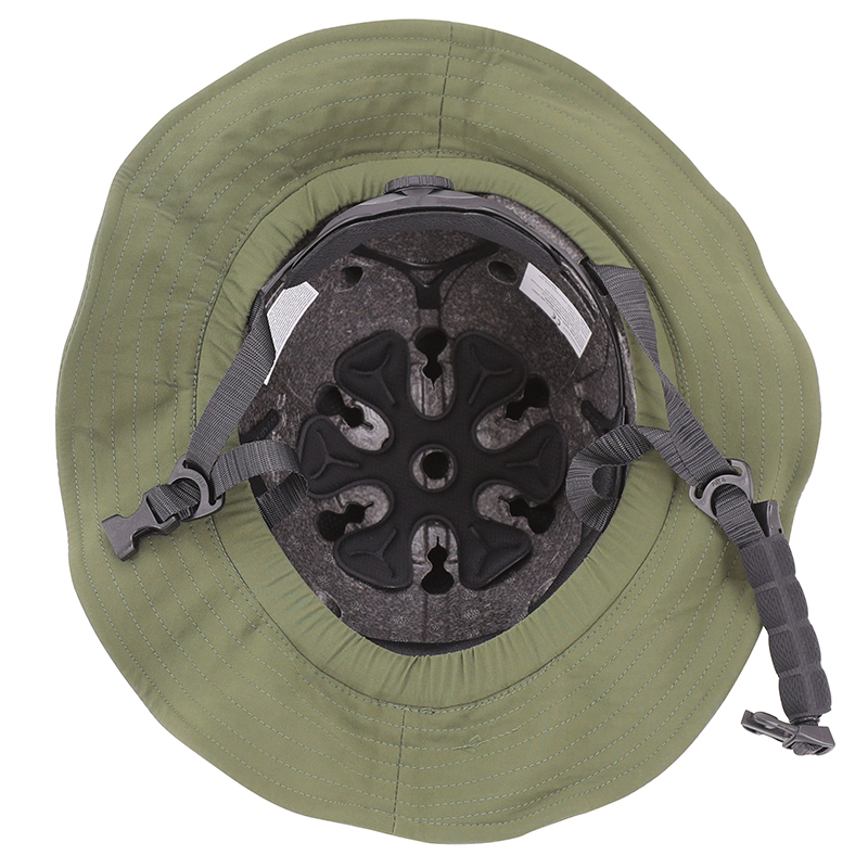 Casque vélo-trottinette adulte urbain-city CP01 avec chapeau textile vert taille M-L réglage molette Sélection P2R - vue 5