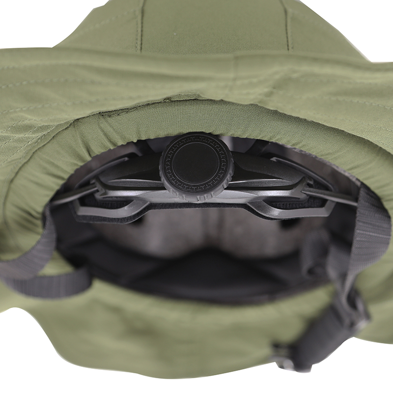 Casque vélo-trottinette adulte urbain-city CP01 avec chapeau textile vert taille M-L réglage molette Sélection P2R - vue 6