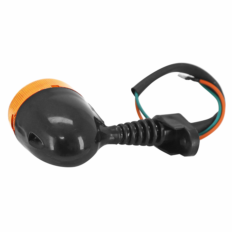 Clignotant adaptable MBK 50 Nitro Yamaha 50 Aerox AR noir cabochon orange à ampoule - vue 3