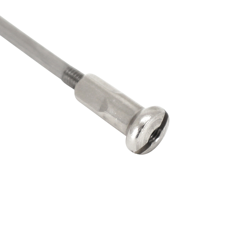 Rayon inox argent 2,6 mm L130 mm tête coudée Sapim avec écrou Sélection P2R - vue 3