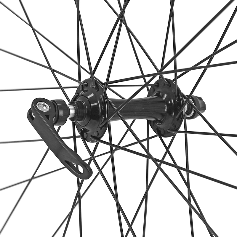 Roue route P2R 700 CFX avant moyeu à roulement 32 rayons jante 13C noir - vue 3