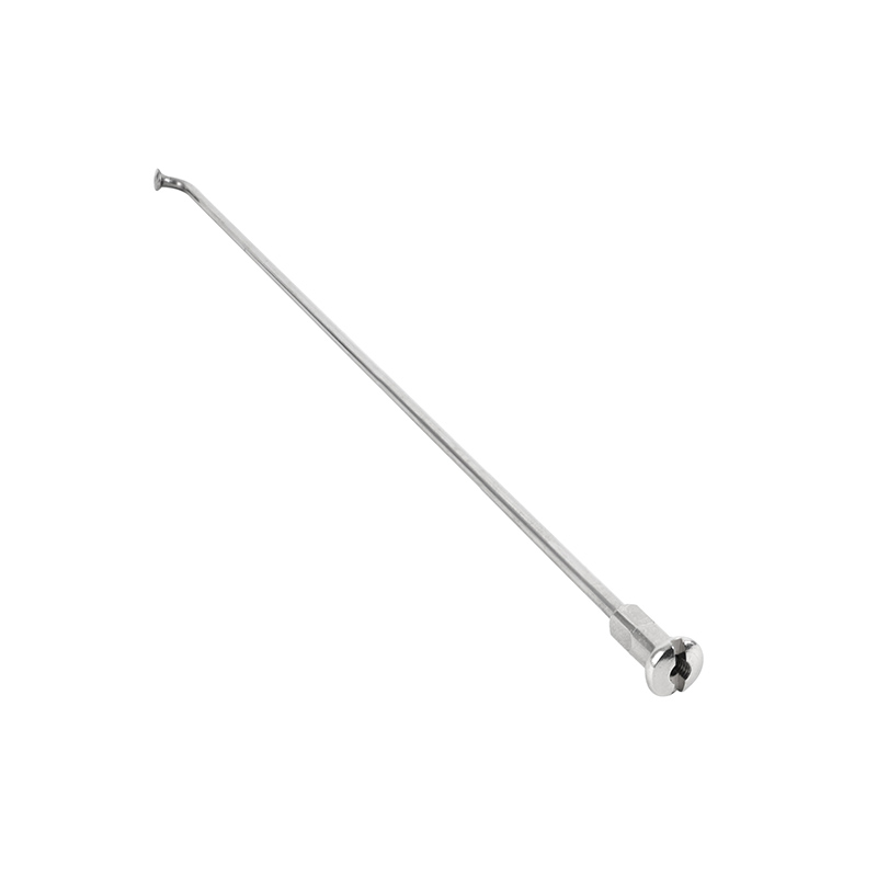 Rayon inox argent 2,6 mm L215 mm tête coudée Sapim avec écrou Sélection P2R - vue 2